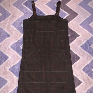 Plaid Dress w/ Front Pockets